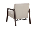 Linea Light Grey Leather Lounge Chair Neymar by Matho Sun, view 8