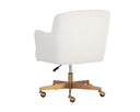 Copenhagen White Office Chair Karina by Matho Sun, view 4