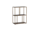 Small Antique Brass Bookcase Eiffel Low by Matho Sun, view 2