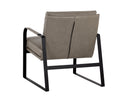 Missouri Stone Leather Lounge Chair Sterling by Matho Sun, view 4