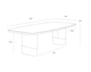 98" Dining Table Calida by Matho Sun, view 8