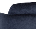 Bergen Navy Lounge Chair Gilley Swivel by Matho Sun, view 8