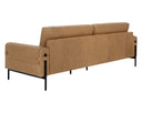 Ludlow Sesame Leather Sofa Camus by Matho Sun, view 3
