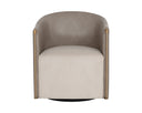 Meg Taupe / Ivanhoe Mineral Lounge Chair Leontine Swivel by Matho Sun, view 2