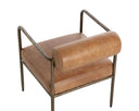 Tan Leather Dining Armchair Ajani by Matho Sun, view 5