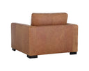 Marseille Camel Leather Armchair Baylor by Matho Sun, view 4