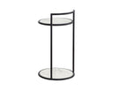 Black Marble Look End Table Parga by Matho Sun, view 4
