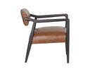 Shalimar Tobacco Leather Lounge Chair Keagan by Matho Sun, view 5
