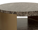 Marble Look Dark Emperador Coffee Table Cavette by Matho Sun, view 6