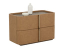 Large Cognac Nightstand Jamille by Matho Sun