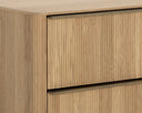 Small Rustic Oak Nightstand Kalla by Matho Sun, view 6