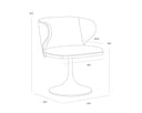 Meg Ash Dining Chair Simone Swivel by Matho Sun, view 8