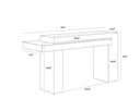 Dark Brown / Grey Console Table Herriot by Matho Sun, view 6