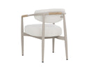 Greige Louis Cream Dining Armchair Marita by Matho Sun, view 8