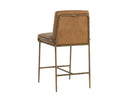 Tan Leather Counter Stool Lathan by Matho Sun, view 4