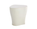Large White End Table Dali by Matho Sun, view 3
