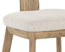 Weathered Oak Dove Cream Dining Chairs set of 2 Rickett by Matho Sun, view 5