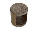 Marble Look Dark Emperador End Table Cavette by Matho Sun, view 5