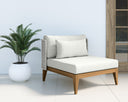 Natural Stinson White Chair Ibiza Armless by Matho Sun, view 6