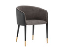 Sparrow Grey / Napa Black Dining Armchair Asher by Matho Sun