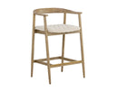 Weathered Oak Dove Cream Counter Stool Jeremy by Matho Sun