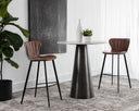 Bravo Cognac / November Grey Barstool Arabella by Matho Sun, view 5