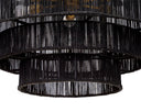 Black Jute Chandelier Alyssa by Matho Sun, view 3