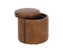 Tobacco Tan / Autumn Chestnut Storage Ottoman Borelli by Matho Sun, view 4