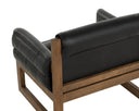 Vintage Black Night Leather Lounge Chair Ferguson by Matho Sun, view 5