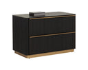 Large Charcoal Nightstand Kalla by Matho Sun