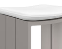 Greige Stinson White Barstool Verin by Matho Sun, view 4