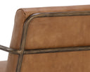 Tan Leather Lounge Chair Lathan by Matho Sun, view 7