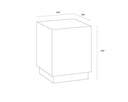 White Marble End Table Daines by Matho Sun, view 8