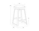 Hendrix Swivel Counter Stool by Matho Sun, view 5