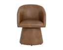 Copley Cognac Dining Armchair Etta Swivel by Matho Sun, view 2