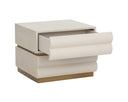 Cream Nightstand Subira by Matho Sun, view 4