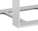 Stainless Steel High Gloss White End Table Dalton by Matho Sun, view 6