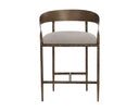 Zenith Taupe Grey Counter Stool Zanatta by Matho Sun, view 2