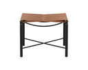 Tan Leather Stool Riz by Matho Sun, view 2