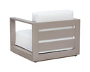 Greige Stinson White Armchair Tavira by Matho Sun, view 4