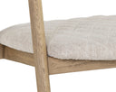 Weathered Oak Dove Cream Dining Armchair Jeremy by Matho Sun, view 4