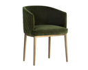 Forest Green Dining Armchair Cornella by Matho Sun