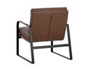 Missouri Mahogany Leather Lounge Chair Sterling by Matho Sun, view 4