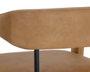 Ludlow Sesame Leather Dining Armchair Mavia by Matho Sun, view 7