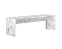 Marble Look White Bench Nomad by Matho Sun