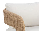 Natural Louis Cream Lounge Chair Pylos by Matho Sun, view 7