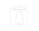 Stainless Steel End Table Carmel by Matho Sun, view 5