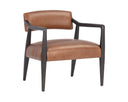 Shalimar Tobacco Leather Lounge Chair Keagan by Matho Sun