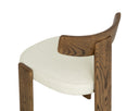 Warm Brown Geralt Linen Dining Chairs set of 2 Horton by Matho Sun, view 5