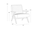 Bravo Cognac Lounge Chair Peyton by Matho Sun, view 6